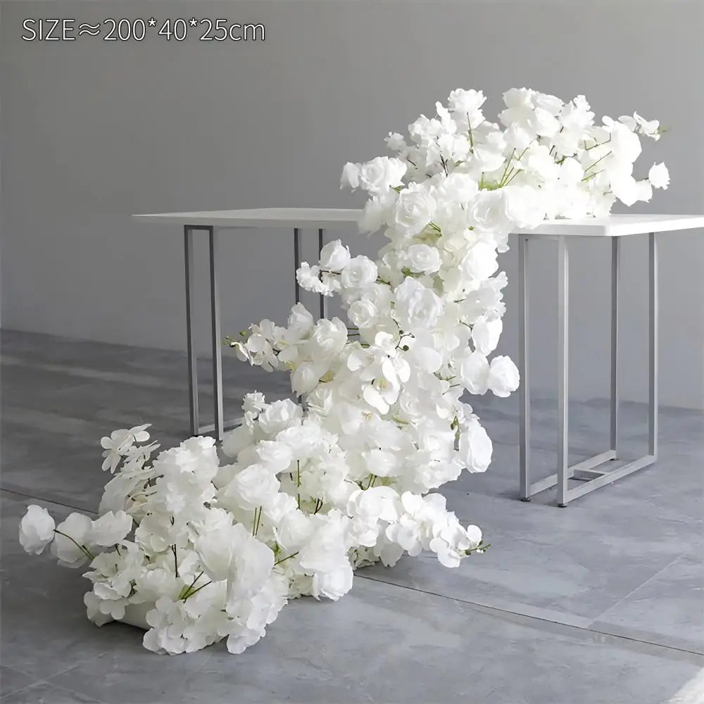 Artificial Silk Flower Row 100/200cm Table Centerpiece