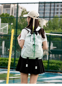 Lightweight Nylon Drawstring Racket Bag for Tennis and Badminton