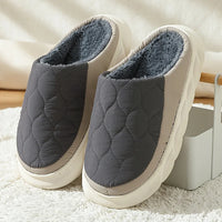 Men's Winter Slippers, Plush Upper & Thick EVA Sole. Warm Comfort for Indoor/Outdoor. Sizes 46-49. Grey. - Buy online at  Vibe In Cart.