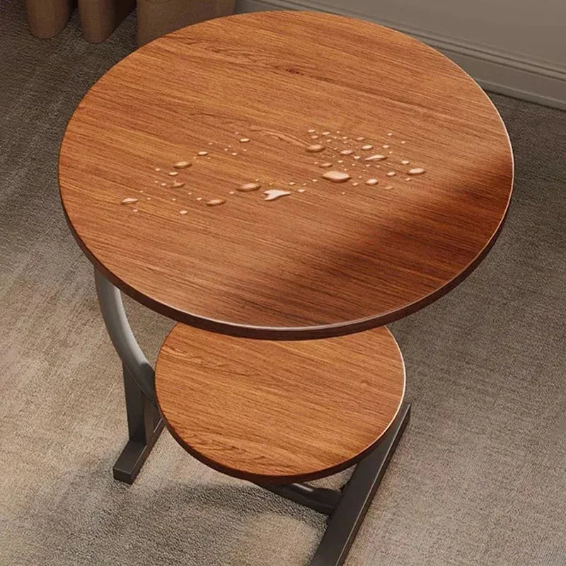 Two Layers Small Side Table For Spaces, Storage Rack, End Mdf+metal, S Living Room Modern Balcony - Buy online at  Vibe In Cart.