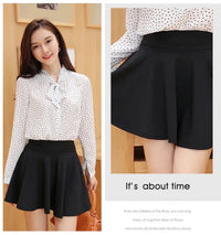 Women's Mini Pleated Flared Skirt Loose Fit Plus Size 4XL Acetate Cotton