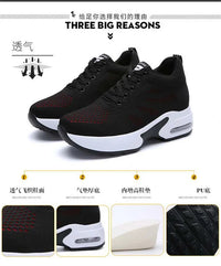 Women's Platform Mesh Breathable Sneakers Womens Spring New Casual Wedge Basket Shoes Tennis Female Thick Woman Summer Trainers - Buy online at  Vibe In Cart.