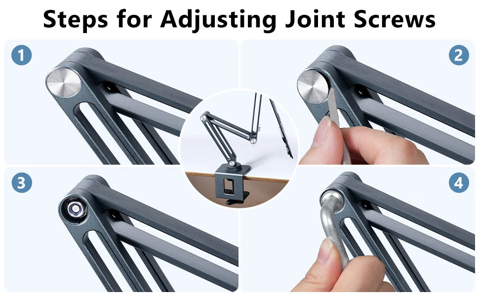 Adjustable Laptop Arm Mount for Desk with 360 Degree Rotation for Up to 17 Inch Laptops