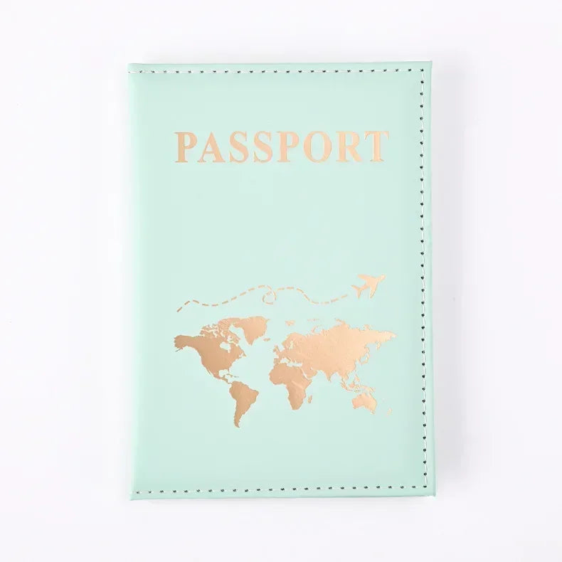 Slim Polyester Passport Cover Travel Wallet Card Case