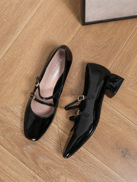 French Mary Jane shoes, small leather shoes, thick heels, women's shallow mouth single shoes - Buy online at  Vibe In Cart.