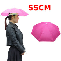 Portable Polyester Umbrella Hat for Fishing Anti-Rain Anti-Sun