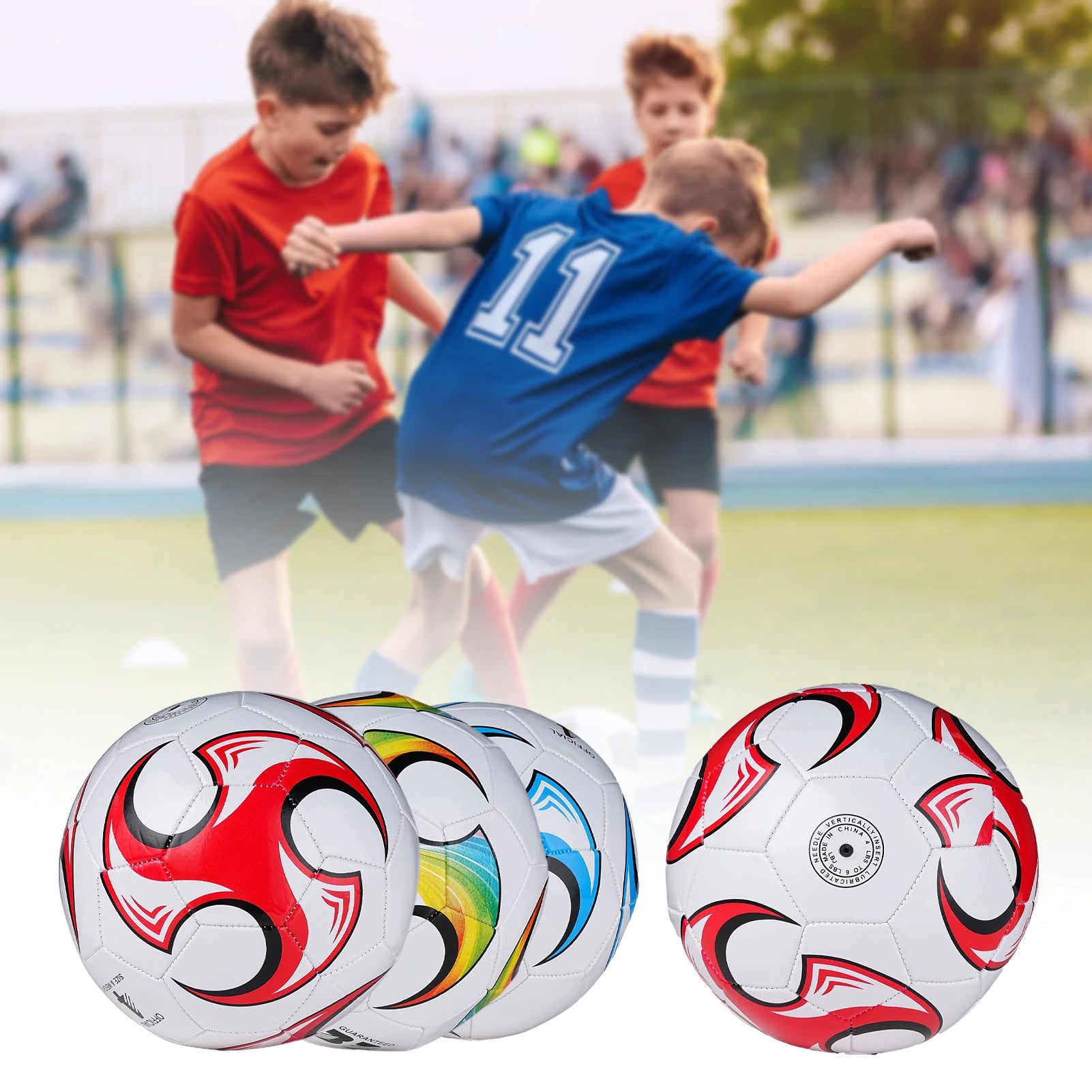 Soccer Ball Size 3 4 Machine-Stitched Football for Outdoor Sports Practice Supplies Match Training Football League - Buy online at  Vibe In Cart.