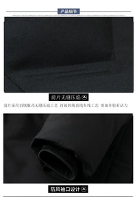 Men's Long Hooded Winter Parka Jacket with Zipper and Pockets