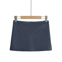 Women Low Rise Mini Skirt With Take The Short Cut Detail Slim Fit Mini Skort