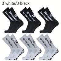 6 Pairs Breathable Football Socks Men Women Sports Socks Non-slip Silicone Bottom Soccer Baseball Socks Outdoor Sport Yoga Socks - Buy online at  Vibe In Cart.