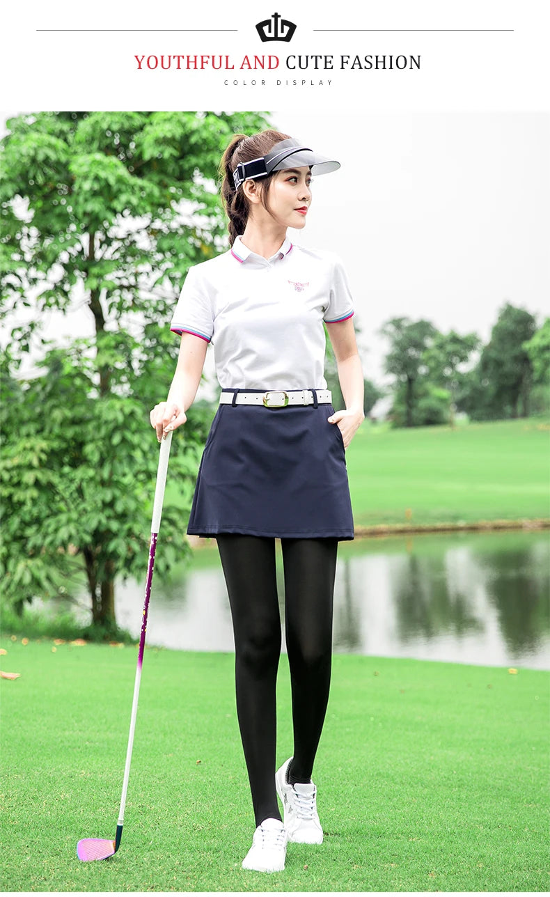 PGM Breathable Female Legging Stocking Sunscreen Women Golf Pants Ice Silk High Elastic Stocking Outdoor Thin Long Leg Sock