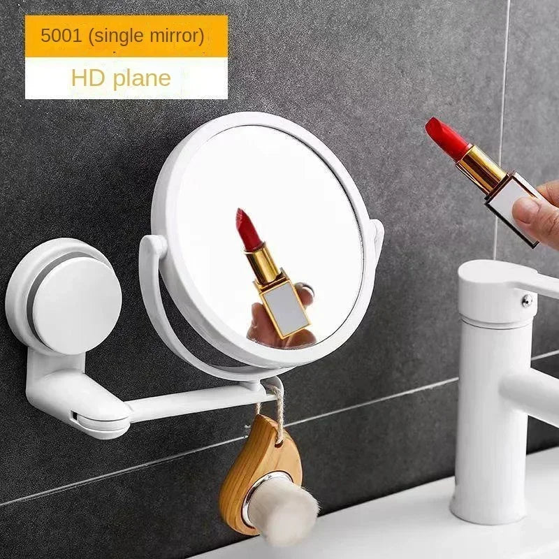 Wall Mirror Folding Arm Extend Bathroom Mirror Without Drill Swivel Bathroom Mirror Suction Arm Double Side Cosmetic Makeup - Buy online at  Vibe In Cart.