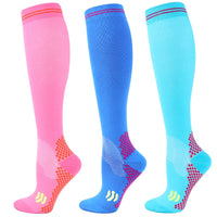 Knee-High Unisex Compression Socks for Varicose Veins 20-30 mmHg for Running and Cycling