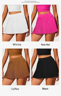 Women's fashion 2-in-1 golf tennis skirt pleated fitness suit with inner pocket, women's sexy style - Buy online at  Vibe In Cart.