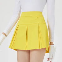 BG Golf Women's High Waist Short Skirt Slim Fit GOLF Jersey Clothing Sports Tennis Pleated Skort Ladies Golf Wear