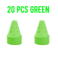 Colorful Windproof PVC Marker Cones for Soccer Training, 20/40/60 Pack