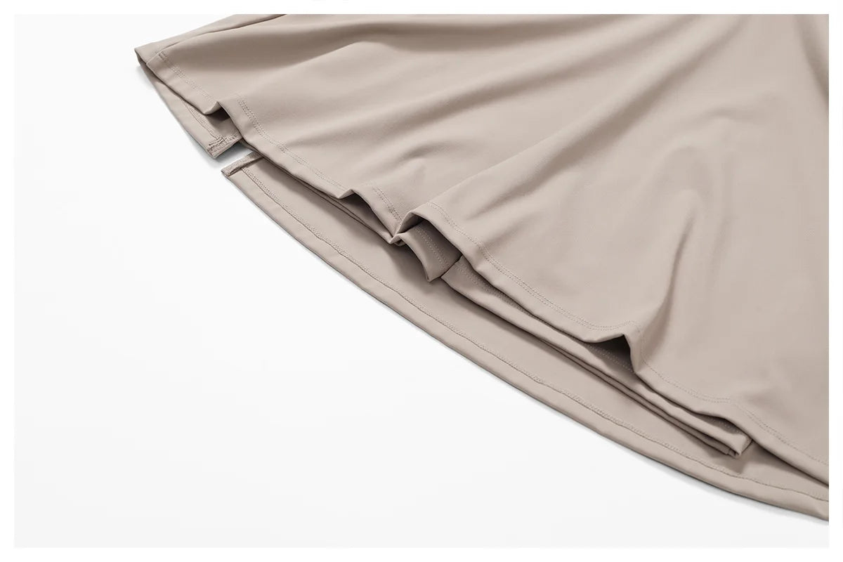 Golf Dress Women Golf Back Yoga Tennis Skirt Anti-exposure Leggings Sports Dress with Chest Pad Breathable Outdoor Quick-drying