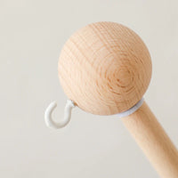 Baby Wooden Bedbell Bracket 0-12 Months Bed Bell Bracket Wooden Mobile Newborn Crochet Bed Bell Hanging Toys Newbaby Rattle Toys