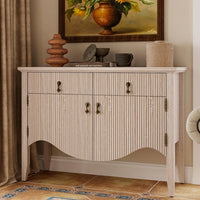 40" Retro Buffet Cabinet with Storage, Fluted Sideboard Credenza with Drawer, Accent Bar Cabinet for Living Room Furniture - Buy online at  Vibe In Cart.