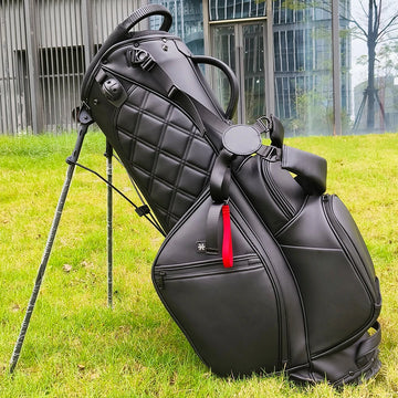 OEM Custom Logo 514 Way Waterproof PU Leather Golf Stand Bag Durable Polyester & Nylon Black Gray Club Bag - Buy online at  Vibe In Cart.