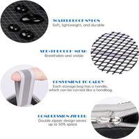 5 Piece Polyester Mesh Compression Packing Cubes for Suitcase