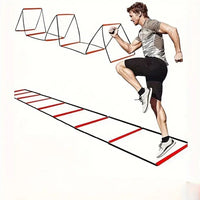 6/8/10/12-Grid Multi-Purpose Agility Ladder - Soft, durable, portable training equipment for fitness, speed and agility training - Buy online at  Vibe In Cart.