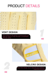 Golf Gloves Women Sport Gloves Silica Gel Non Slip Absorb Sweat Nanometer Golf Breathable Glove Palm Protection Wear Resistant - Buy online at  Vibe In Cart.