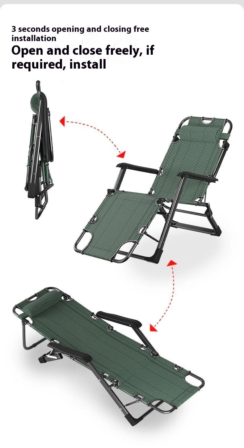 GIANXI Outdoor Recliner With Cotton Padded Lawn Outdoor Lounge Gravity Camp Folding Recliner With Phone Stand Terrace Chairs - Buy online at  Vibe In Cart.