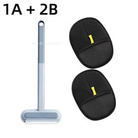 Double-Sided Reusable Pet Grooming Gloves For Hair Removal, Black