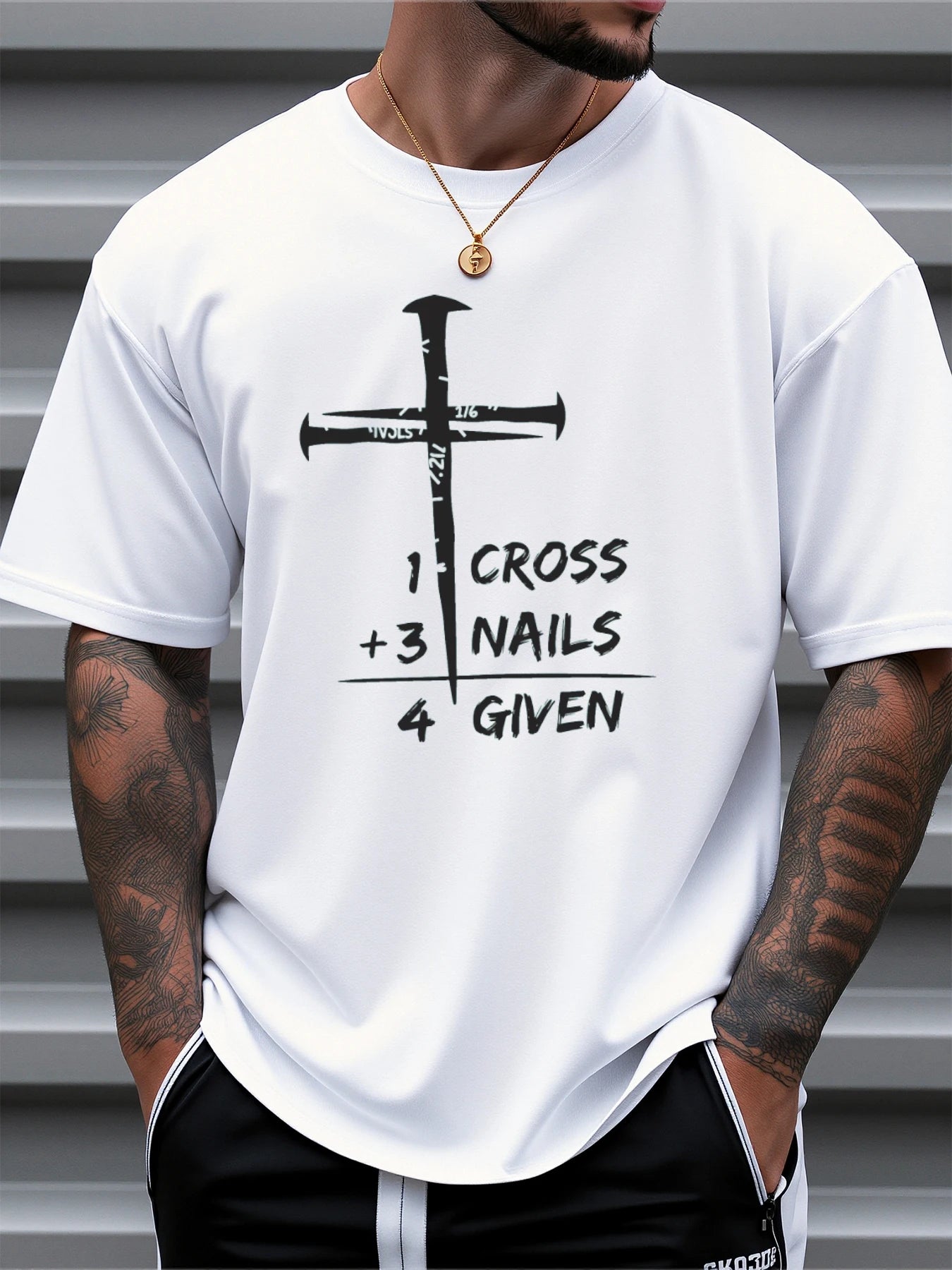 T Shirt For Man 100% Cotton Summer Christian Faith Graphic Casual Slim Fit Round Neck Short Sleeved T-shirt Top - Buy online at  Vibe In Cart.