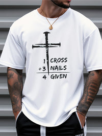 T Shirt For Man 100% Cotton Summer Christian Faith Graphic Casual Slim Fit Round Neck Short Sleeved T-shirt Top - Buy online at  Vibe In Cart.