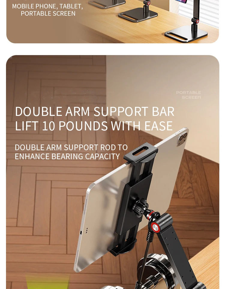 Adjustable VESA Monitor Stand for 10-20 Inch Screens with 360 Degree Swivel