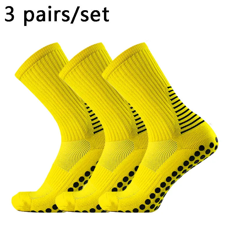 3pairs Shield Pattern Circular Silicone Non slip Football Socks Men Women Football Socks Training Match Sports Grip soccerSocks - Buy online at  Vibe In Cart.