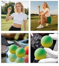 Soft Rainbow Golf Balls for Practice, 3 or 6 Pack