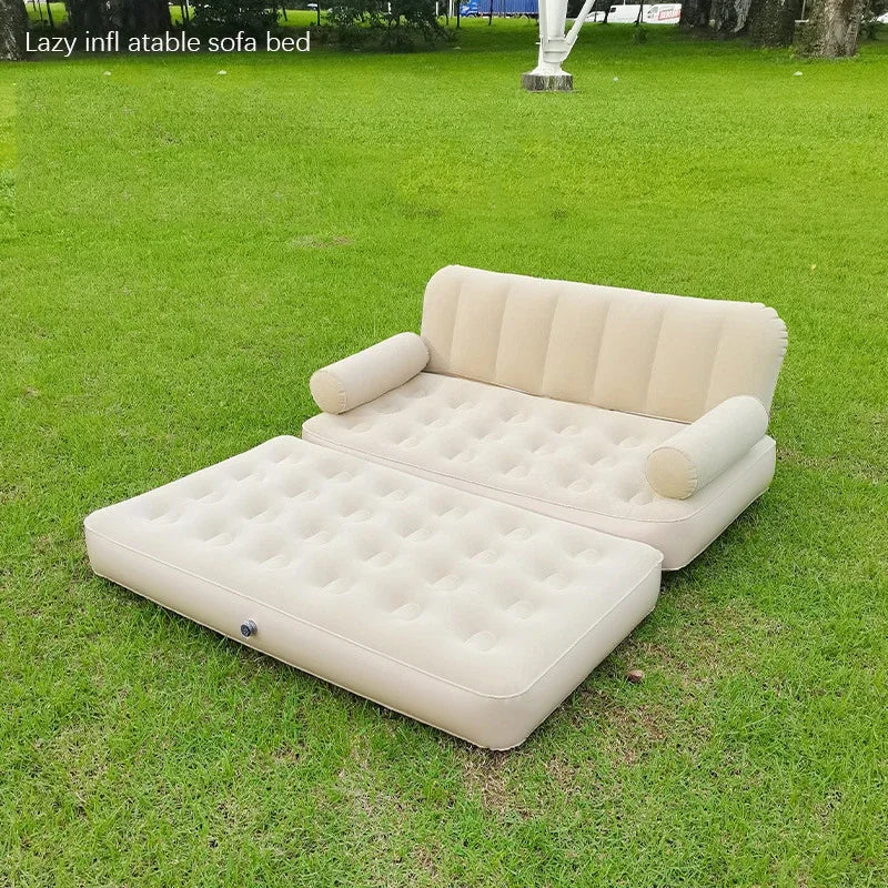 Seat Outdoor Inflatable Sofa Lazy Inflatable Sofa Bed Camping Inflatable Mattress Foldable Air Mattress Electric Inflation Pump - Buy online at  Vibe In Cart.