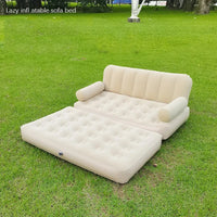 Seat Outdoor Inflatable Sofa Lazy Inflatable Sofa Bed Camping Inflatable Mattress Foldable Air Mattress Electric Inflation Pump - Buy online at  Vibe In Cart.