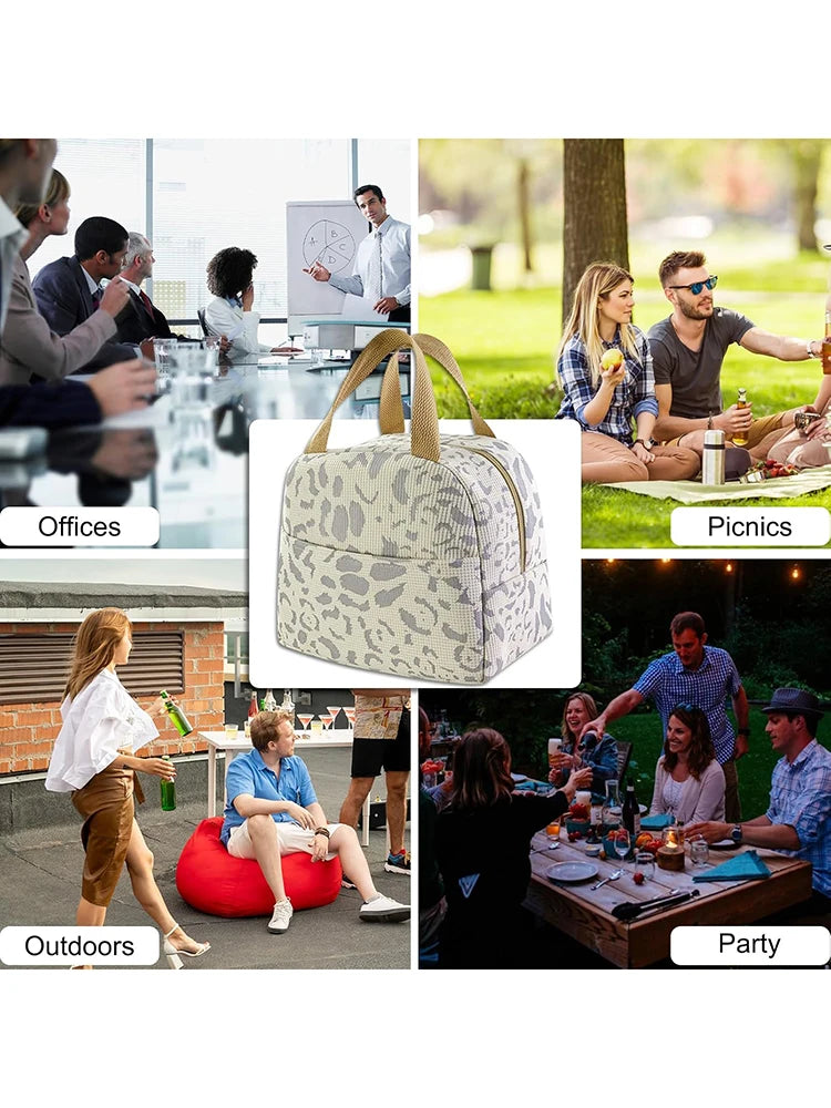 Insulated Oxford Fabric Lunch and Picnic Bag, 1 Pack