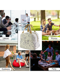 Insulated Oxford Fabric Lunch and Picnic Bag, 1 Pack