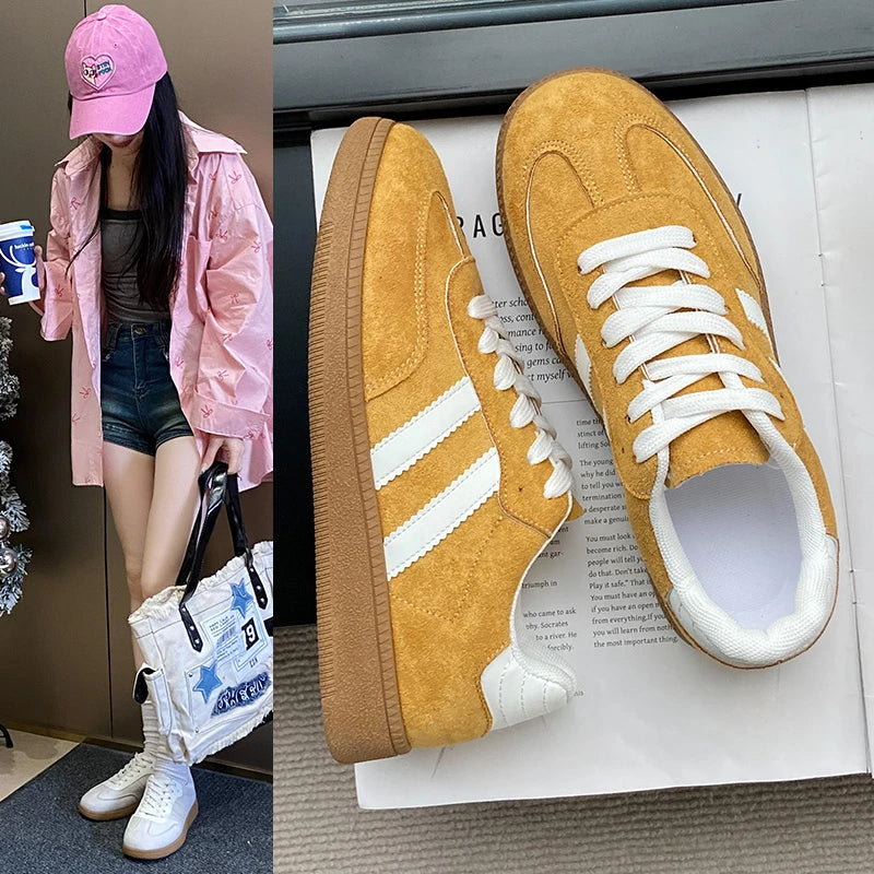 Women Tennis Sneakers Flats Ladies Fashion Mixed Colors Lace-up Vulcanized Shoes Spring Autumn Woman Outdoor Trainers Footwear - Buy online at  Vibe In Cart.