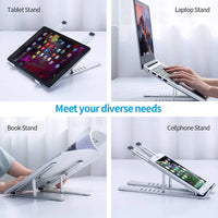 Adjustable Aluminum Alloy Laptop Stand Foldable Portable