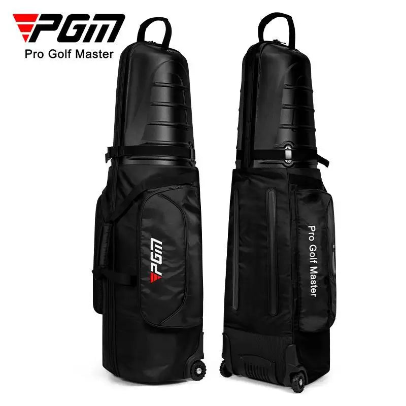 Hard Shell Nylon Golf Bag, Black, 38x34x134cm