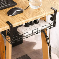 Under Desk Metal Wire Cable Management Organizer Rack