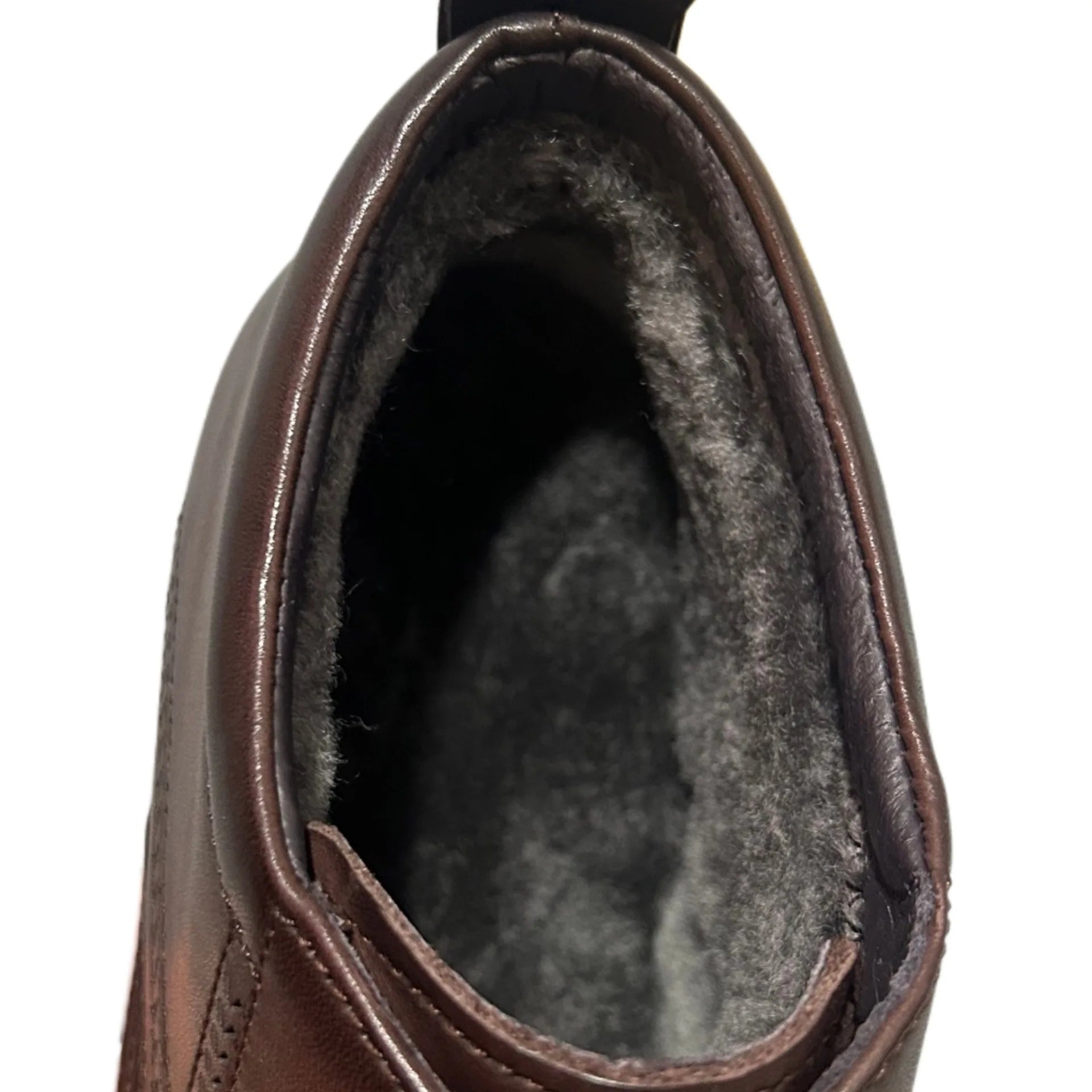New Men's Short Boots - Genuine Leather Business Shoes with Wool Lining Fashionable and Versatile High-Top Buckle-Up Men's Shoes - Buy online at  Vibe In Cart.