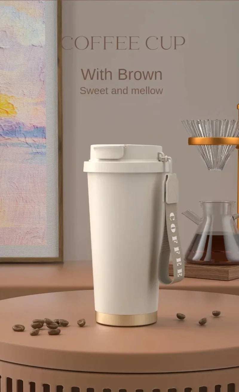 Large Capacity Ceramic Vacuum Flasks Reusable Double Wall Thermoses Stainless Steel Coffee Mug Insulated Cup Home Drinkware - Buy online at  Vibe In Cart.