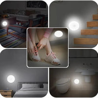 PIR Motion Sensor LED Night Light USB Rechargeable Night Lamp For Kitchen Cabinet Wardrobe Lamp Staircase Wireless Closet Light - Buy online at  Vibe In Cart.