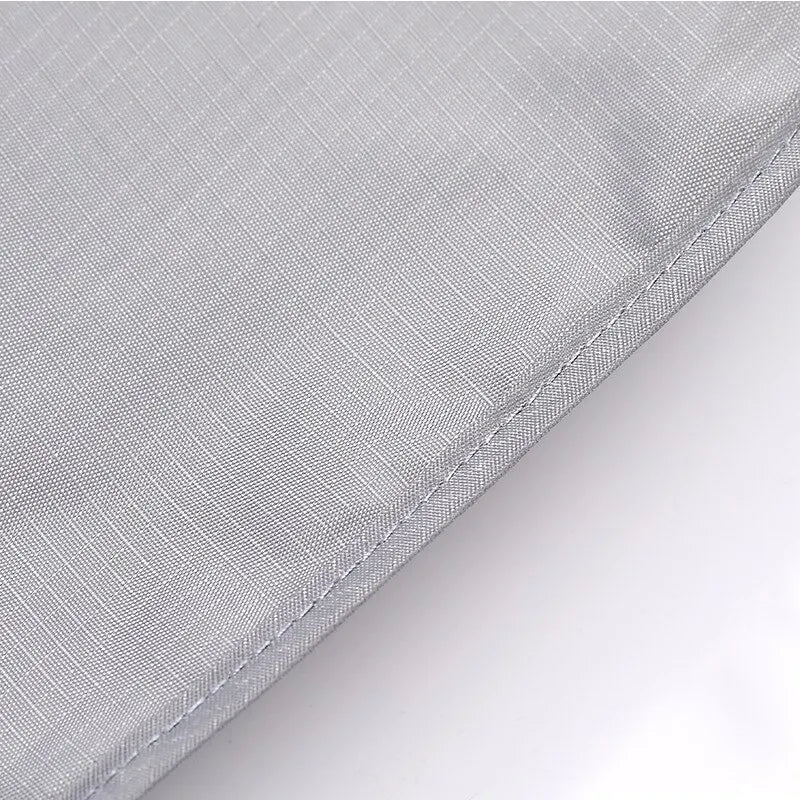 6-Piece Polyester Travel Packing Cubes Set in Black and Dark Blue with Shoe Pouch