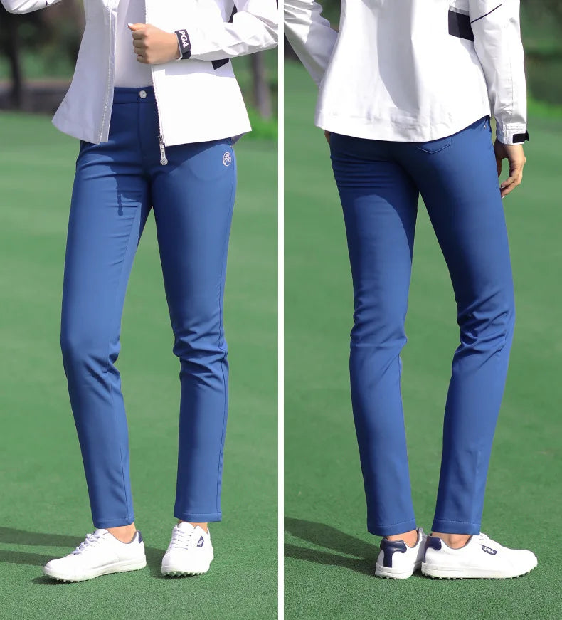 PGM Women Winter Golf Pants Lady Waterproof Warm Pant Fleece Snow Prevention Trousers Girls Elastic Straight Sweatpant XS-XXXL - Buy online at  Vibe In Cart.