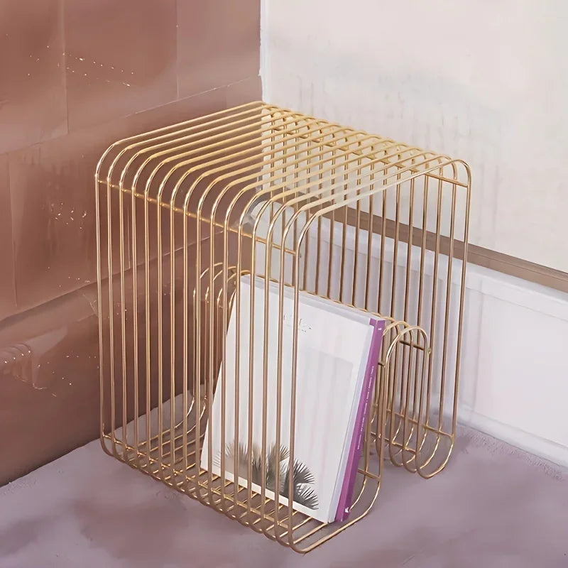 Modern Scandinavian Metal Coffee Table Living Room Furniture Sleek  Side Table Minimalist Storage for Magazines and Books - Buy online at  Vibe In Cart.