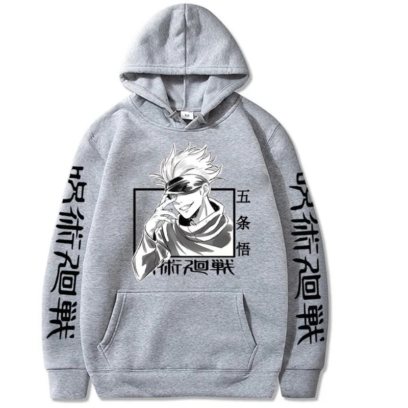 Japanese Manga Jujutsu Kaisen Satoru Gojo Men's Hoodie Sweatshirt Men Womnen Fashion Brand Design Pullover Men's Fleece Hoodies - Buy online at  Vibe In Cart.