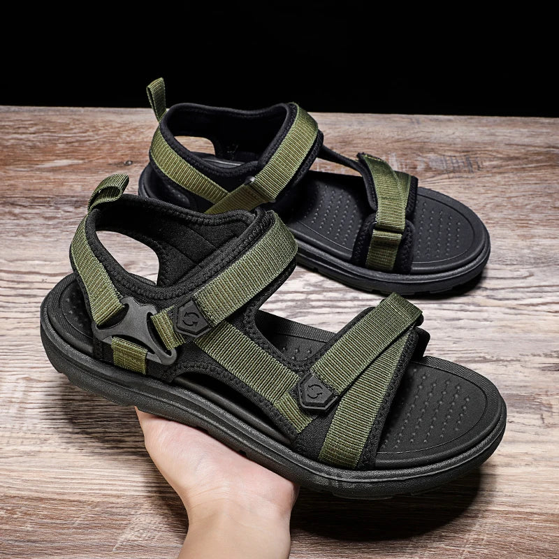 2025 Summer Men Sandals Fashion Leisure Beach Holiday Sandals for Mens Lightweight Shoes New Outdoor Comfortable Casual Sandalie - Buy online at  Vibe In Cart.
